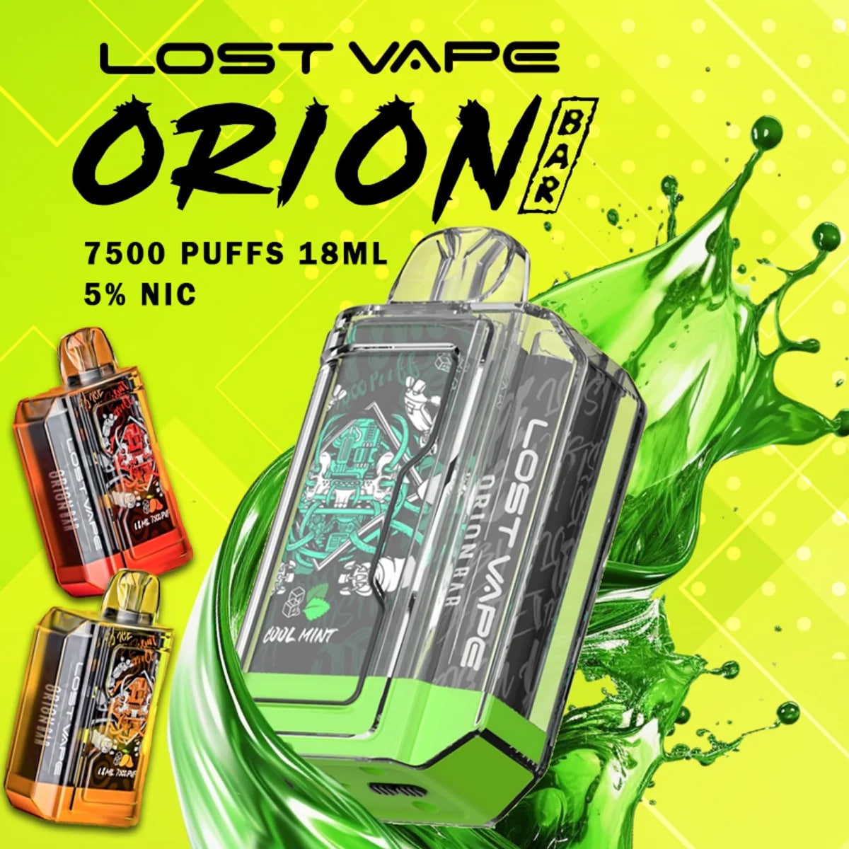 LOST VAPE ORION BAR 7,500 HITS